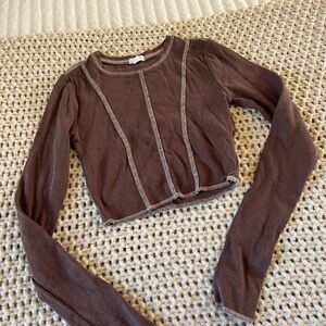 Garage Chocolate Long Sleeve Top
